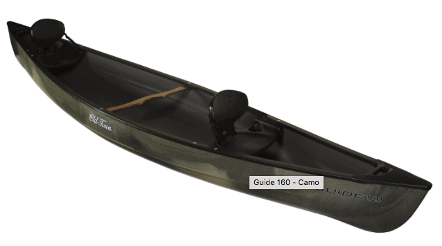 Old Town Guide 160 Canoe - 16 Foot Recreational Canoe For Two People