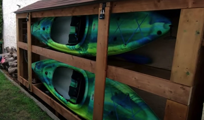 25+ DIY Kayak Rack Ideas & Plans - Kayak Help