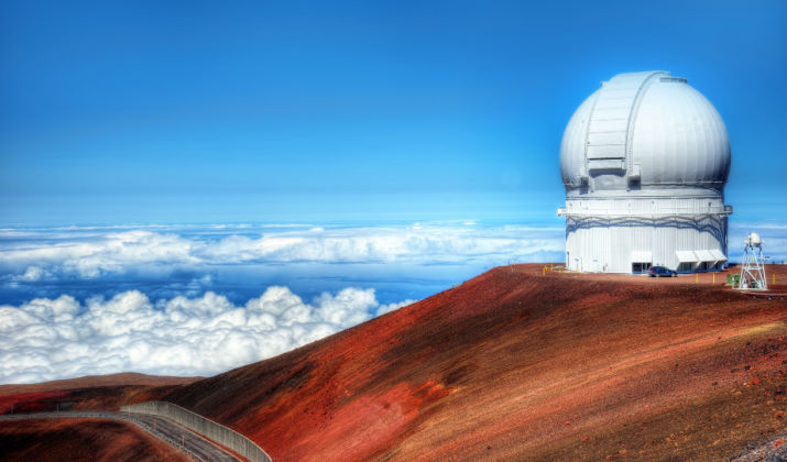 Snowy Hawaiian Volcano
