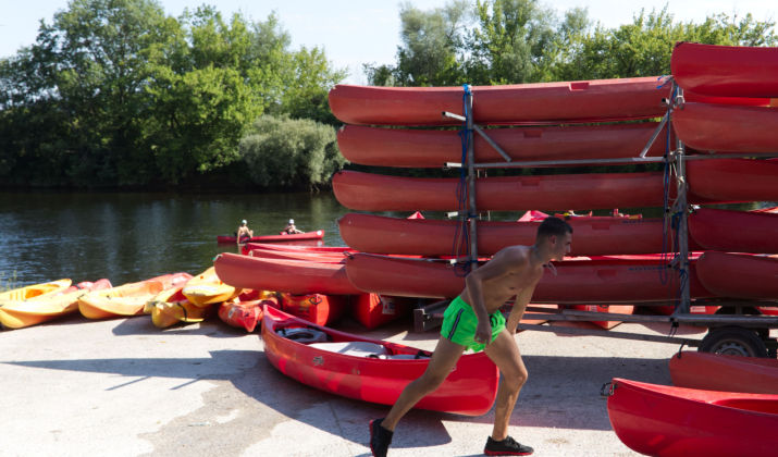 Dragging the Kayak